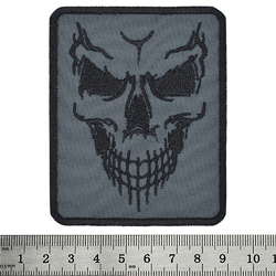 Нашивка Horror Skull (grey)