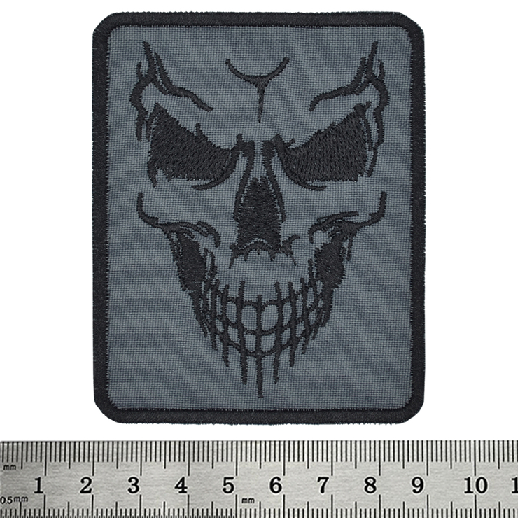 Нашивка Horror Skull (grey)