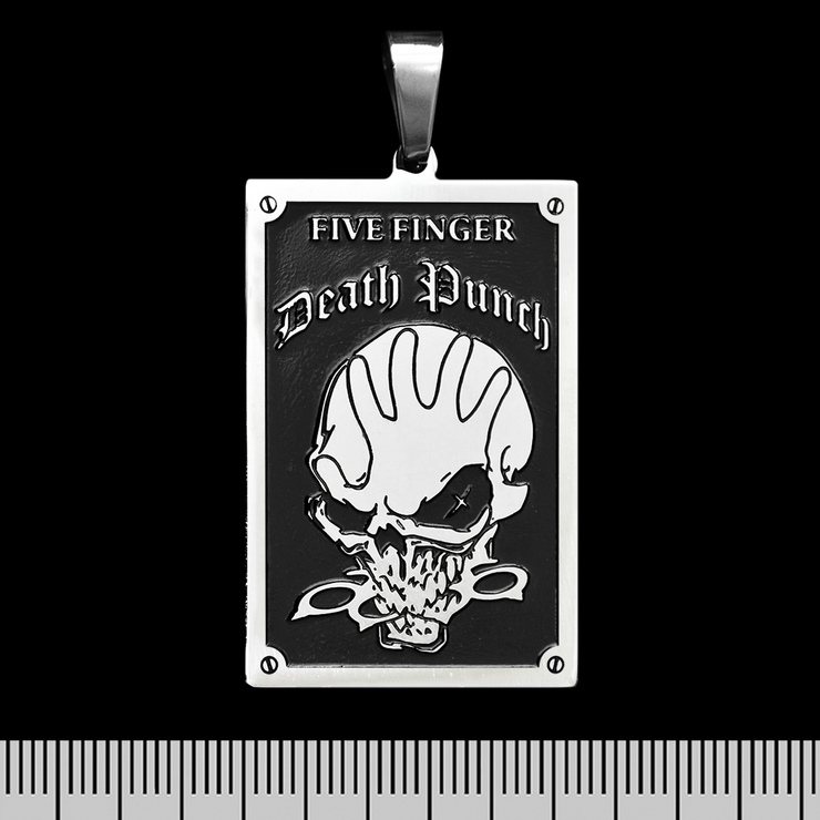 Кулон Five Finger Death Punch (Knucklehead) (ptsb-032) прямоугольный