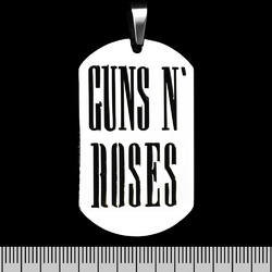 Кулон Guns N’ Roses (вырезанное лого) (ptsb-037) жетон