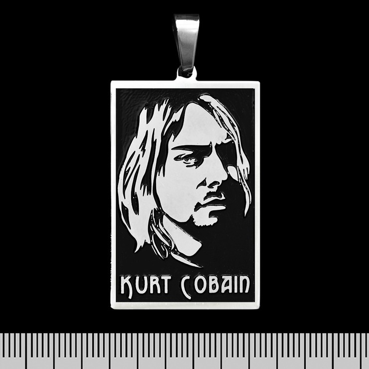 Кулон Nirvana (Kurt Cobain) (ptsb-077) прямоугольный Кулон Nirvana (Kurt Cobain) (ptsb-077) прямоугольный