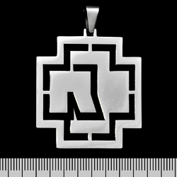 Кулон Rammstein (вырезанное лого) (ptsb-095) фигурный