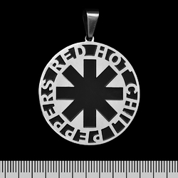 Кулон Red Hot Chili Peppers (logo) (ptsb-099) круглый