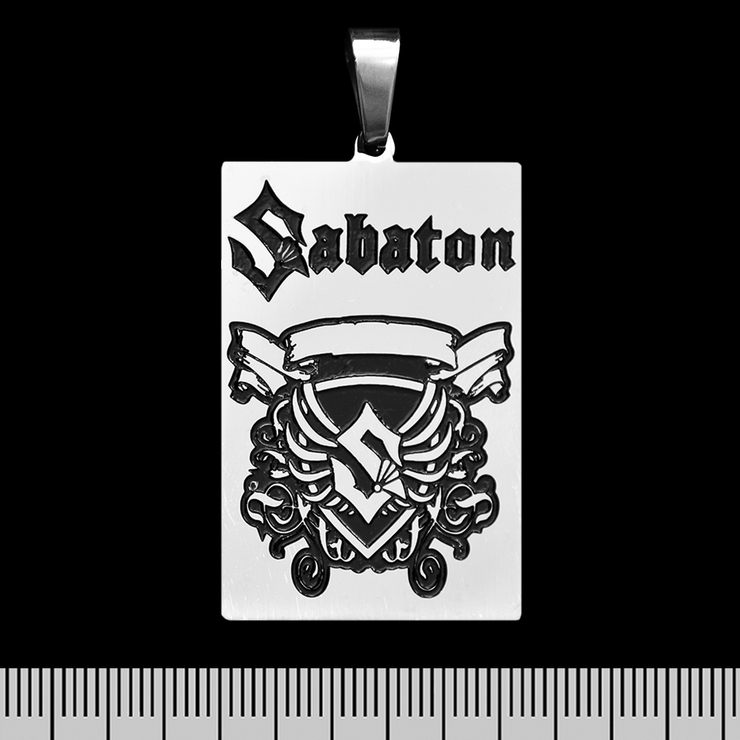 Кулон Sabaton (герб) (ptsb-102) прямоугольный Кулон Sabaton (герб) (ptsb-102) прямоугольный