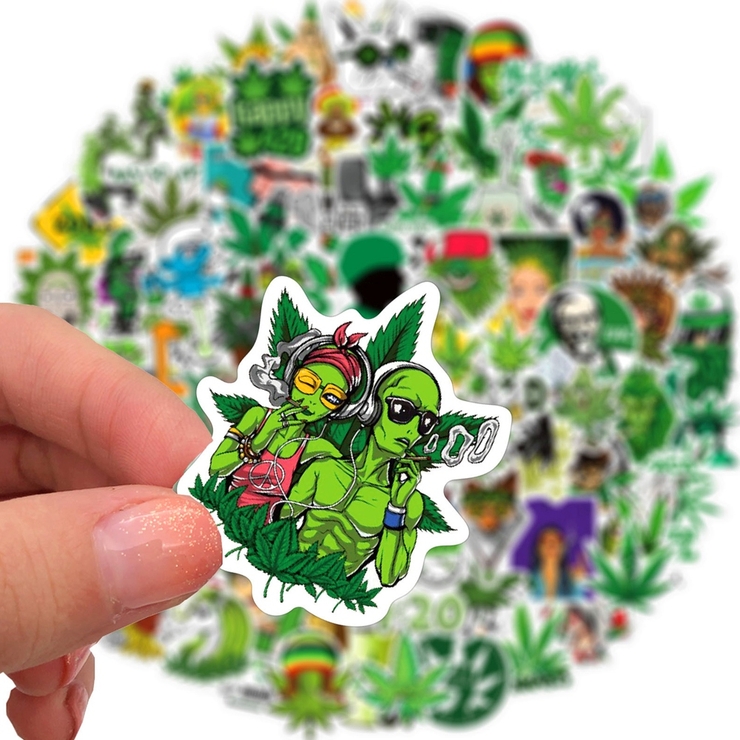 Набір стікерів The Weed (stk-056) (50 шт.) Набір стікерів The Weed (stk-056) (50 шт.)