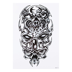Временная тату Triple demon skull (HB-177, 21x15 см)