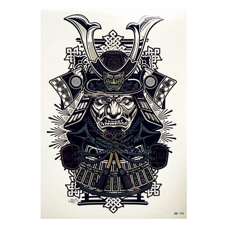 Тимчасове тату Обладунки самурая (HB-194, 21x15 см) Тимчасове тату Обладунки самурая (HB-194, 21x15 см)