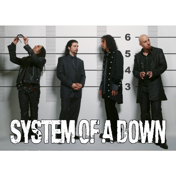 Плакат System of a Down (growth ruler) Плакат System of a Down (growth ruler)