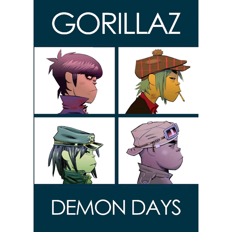 Плакат Gorillaz "Demon Days"