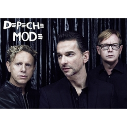 Плакат Depeche Mode (black background)
