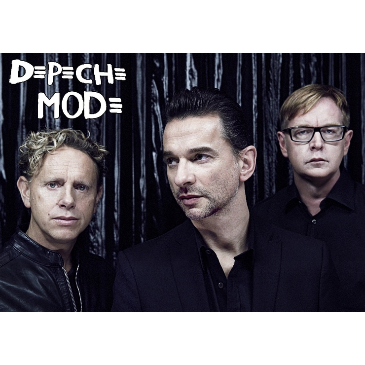 Плакат Depeche Mode (black background) Плакат Depeche Mode (black background)