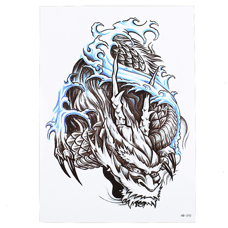 Тимчасове тату Китайский морской дракон (HB-310, 21x15 см) Тимчасове тату Китайский морской дракон (HB-310, 21x15 см)