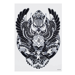 Временная тату Сова (кристал провидения) (HB-398, 21x15 см)