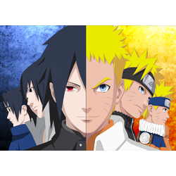 Плакат Naruto (Саске и Наруто)