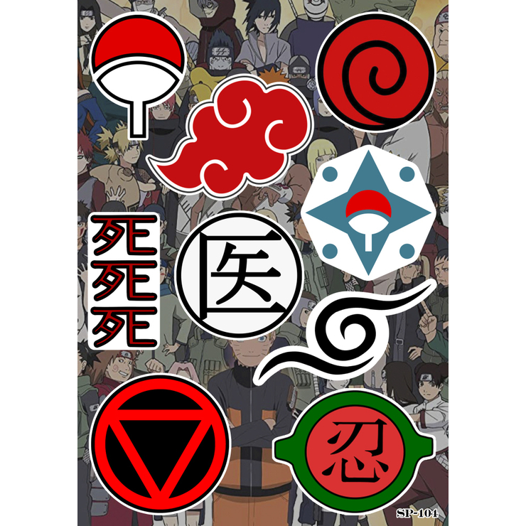 Стікерпак Naruto (symbols) SP-104 Стікерпак Naruto (symbols) SP-104