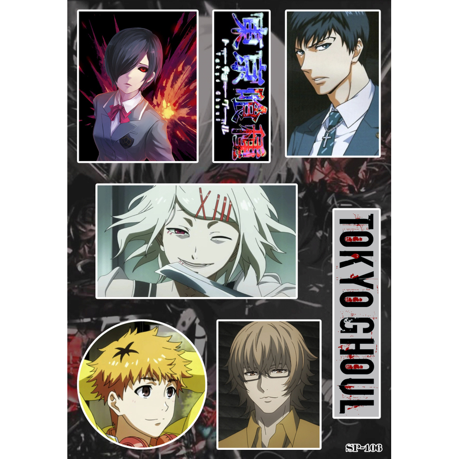 Стикерпак Tokyo Ghoul (characters) SP-106 - купить аниме стикеры в Киеве,  цены в Украине - интернет-магазин Rockway