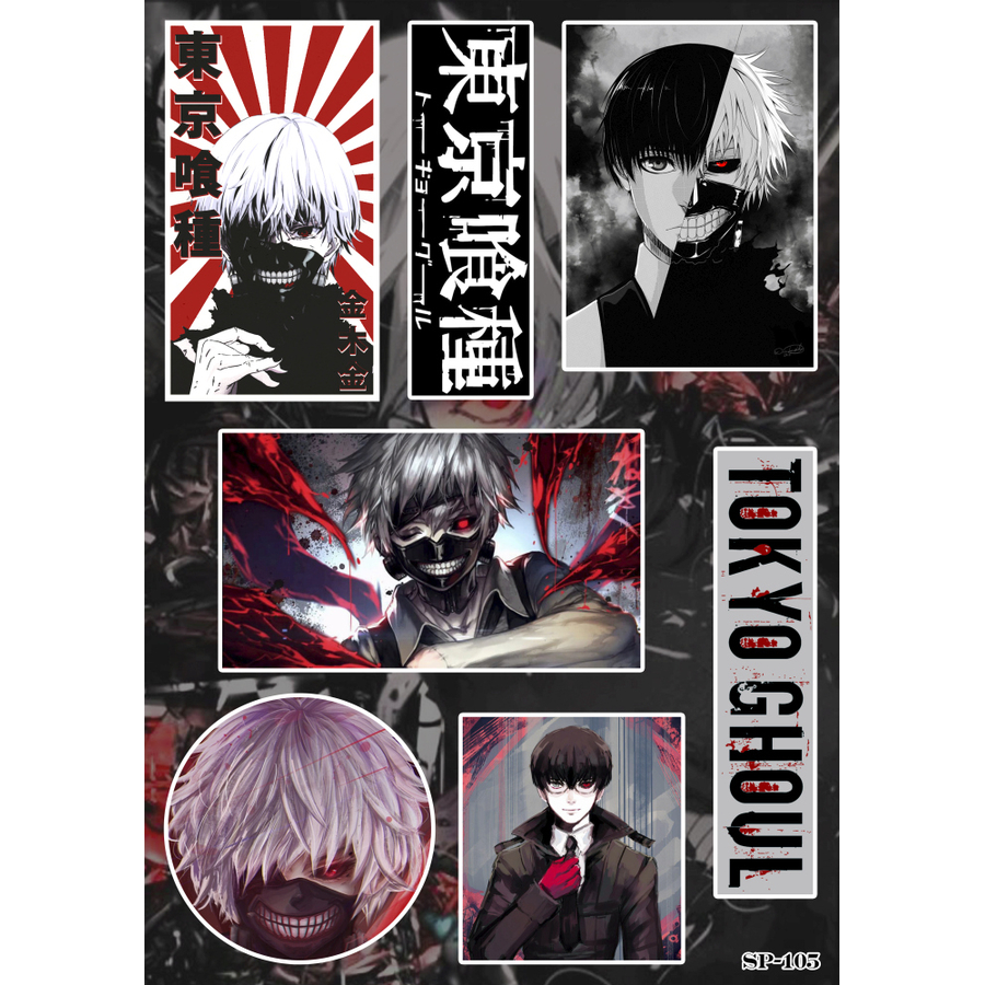 Стикерпак Tokyo Ghoul (Ken Kaneki) SP-105 - купить аниме стикеры в Киеве,  цены в Украине - интернет-магазин Rockway