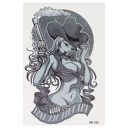 Временная тату I’ll Kill You Fast (HB-203, 21x15 см)