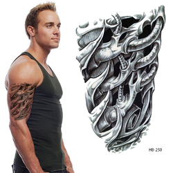 Временная тату Биоорганика (ч/б) (HB-250, 21x15 см)