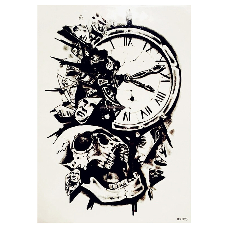 Временная тату Shards of time (HB-390, 21x15 см) Временная тату Shards of time (HB-390, 21x15 см)