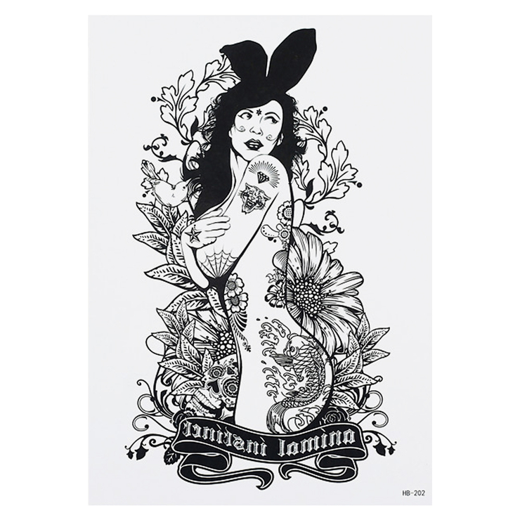 Временная тату Animal Instinct (HB-202, 21x15 см)