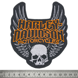 Нашивка Harley-Davidson (skull and wings)