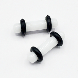 Комплект Плаг акрил с резиновыми бортами (белый, 3 мм, 2 шт.)
