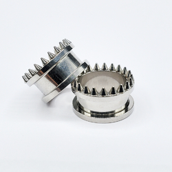 Комплект Тунель із шипами хірургічна сталь, 18 мм, 2 шт