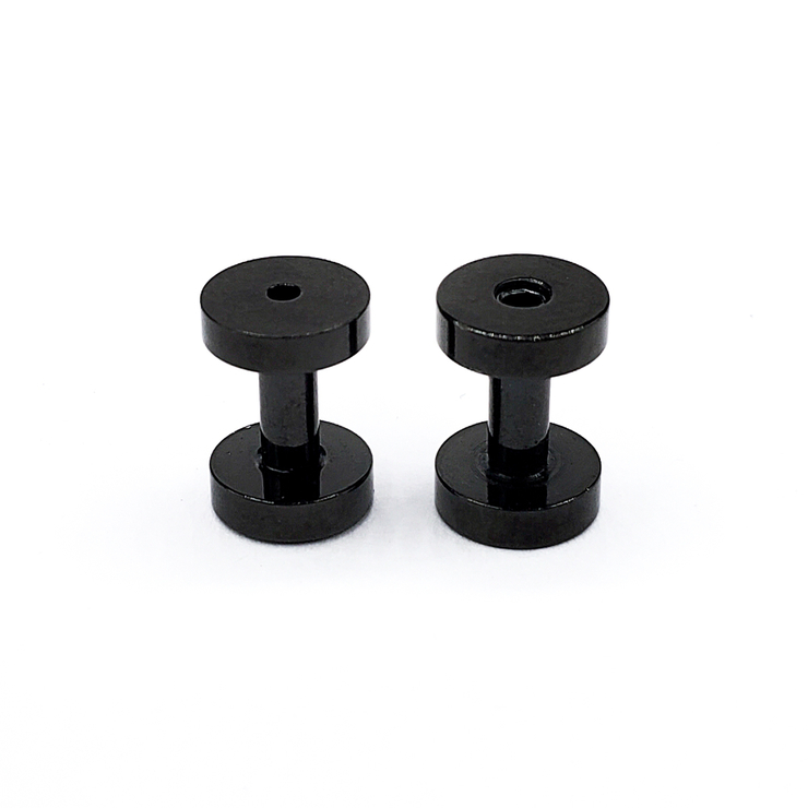 Комплект Тунель чорний титан, 2,5 мм, 2 шт. Комплект Тунель чорний титан, 2,5 мм, 2 шт.