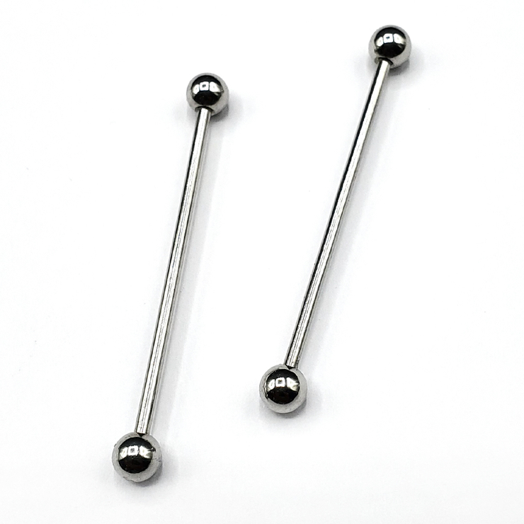 Набір-3 Штанга індастріал 2 шт. (мед. сталь, штанга 1,6 мм, шар 5 мм, довжина 47 мм) Набір-3 Штанга індастріал 2 шт. (мед. сталь, штанга 1,6 мм, шар 5 мм, довжина 47 мм)
