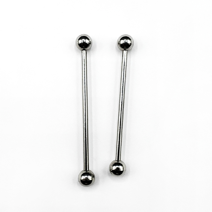 Набір-5 Штанга індастріал 2 шт. (мед. сталь, штанга 1,6 мм, куля 5 мм, довжина 41,5 та 44,5 мм) Набір-5 Штанга індастріал 2 шт. (мед. сталь, штанга 1,6 мм, куля 5 мм, довжина 41,5 та 44,5 мм)