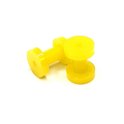 Комплект Тоннель акрил желтый (2 шт, 4 мм, шайба 8 мм)