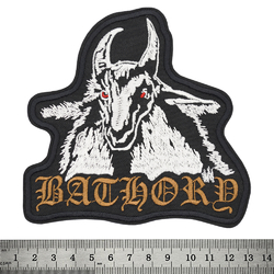 Нашивка Bathory (goat and logo) фигурная
