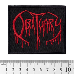 Нашивка Obituary (red logo) (pt-040)