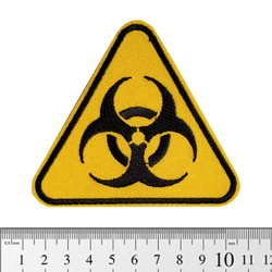 Нашивка Biohazard (yellow) (pt-054)