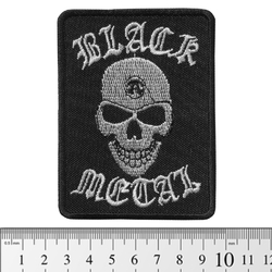 Нашивка Black Metal (skull) (pt-058)