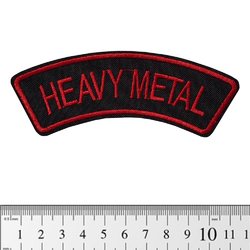 Нашивка Heavy Metal (red) (pt-063)