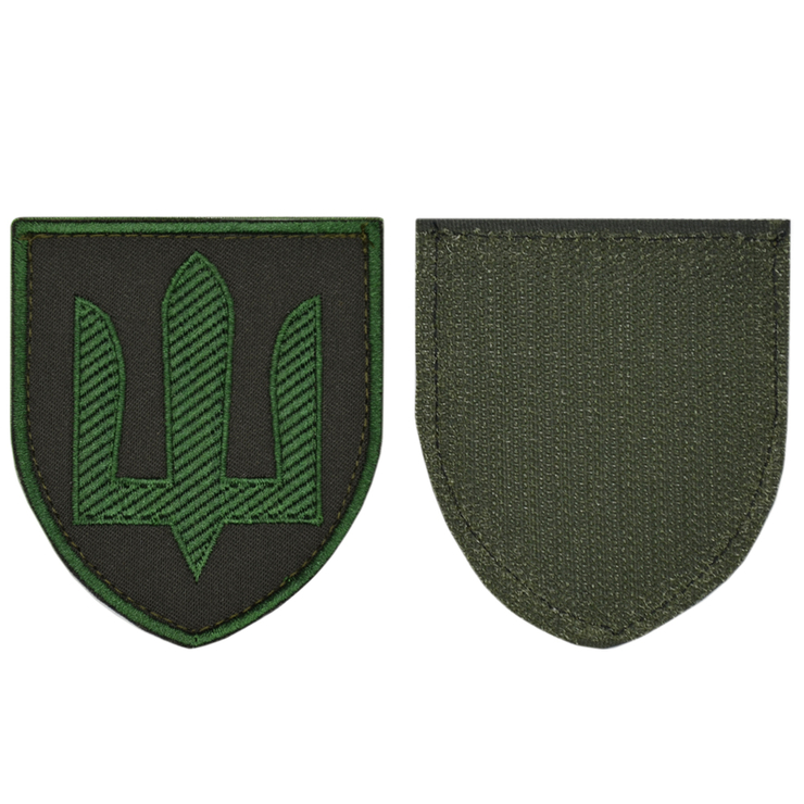 Нашивка на липучке ЗСУ (зелений Тризуб, олива) Нашивка на липучке ЗСУ (зелений Тризуб, олива)