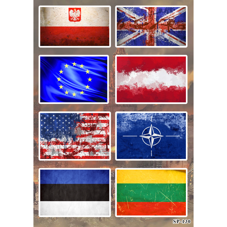 Стікерпак Прапори Партнерів України SP-130 Стікерпак Прапори Партнерів України SP-130