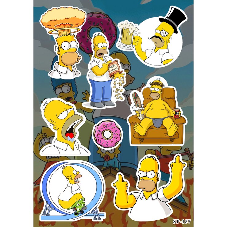 Стикерпак The Simpsons (Homer 2) SP-157 Стикерпак The Simpsons (Homer 2) SP-157
