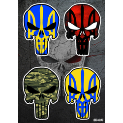 Патріотичний Стікерпак Punisher SP-163