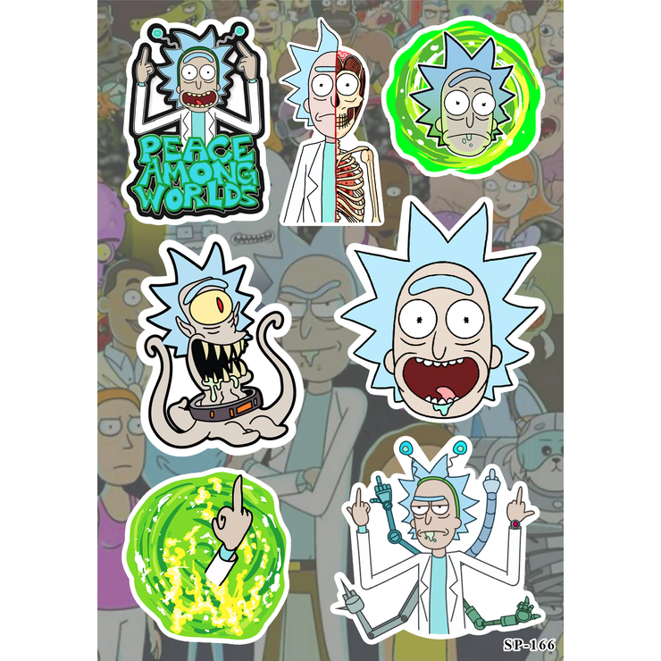 Стикерпак Rick and Morty (Rick) SP-166