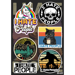 Стікерпак I Hate People SP-167 Стікерпак I Hate People SP-167