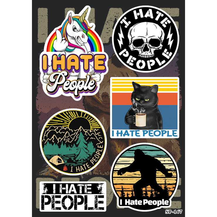 Стікерпак I Hate People SP-167 Стікерпак I Hate People SP-167