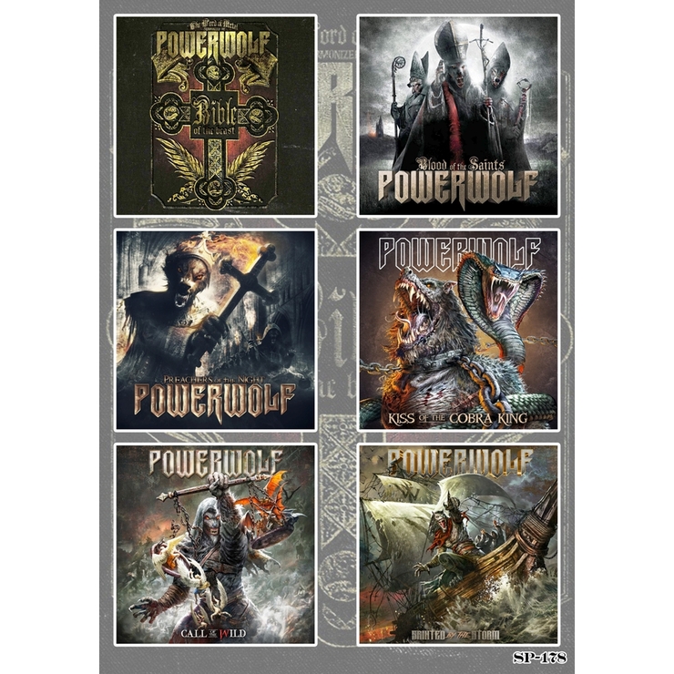 Стікерпак Powerwolf (album covers) SP-178 Стікерпак Powerwolf (album covers) SP-178