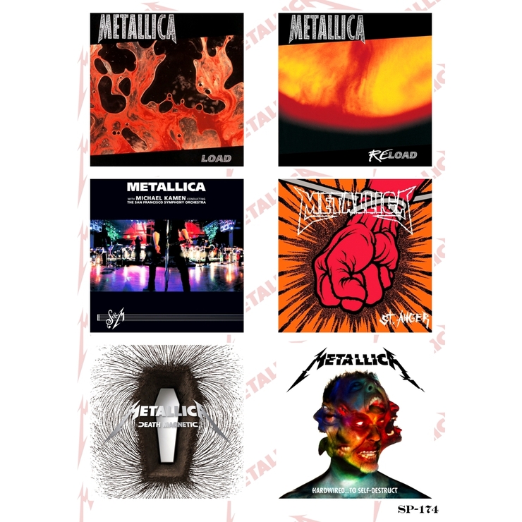 Стікерпак Metallica (album covers) 2 SP-174 Стікерпак Metallica (album covers) 2 SP-174
