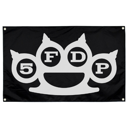 Флаг Five Finger Death Punch (черный, Knuckle logo) sfc-009