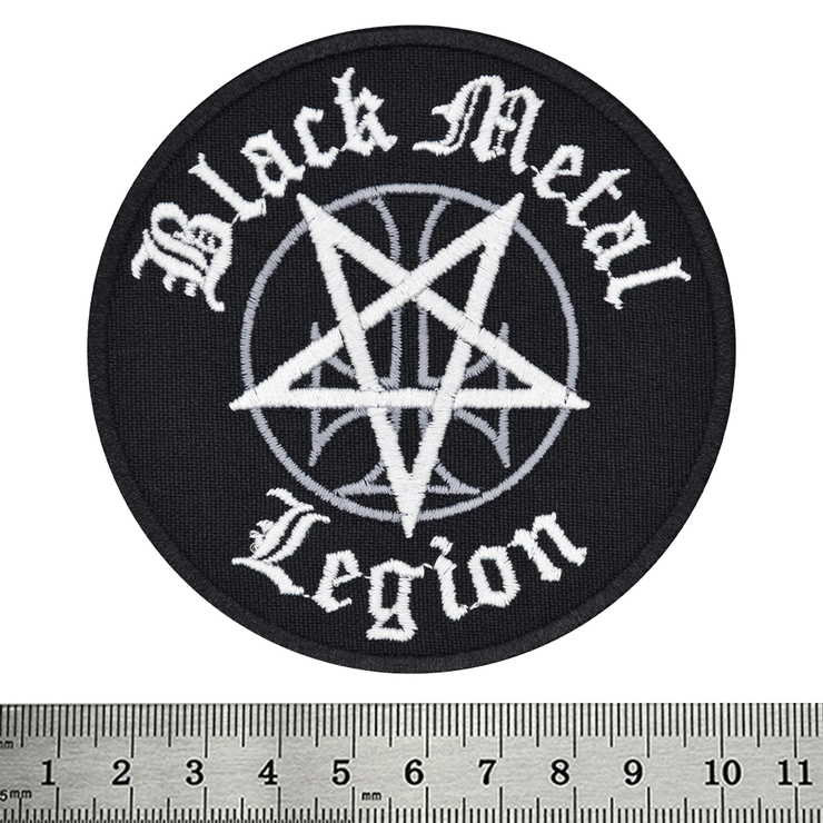 Нашивка Black Metal Legion (inverted pentagram with cross) Нашивка Black Metal Legion (inverted pentagram with cross)