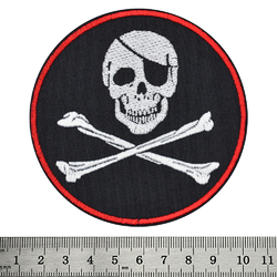 Нашивка Черная метка (круглая)