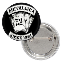 Значок Metallica (since 1981, cards)